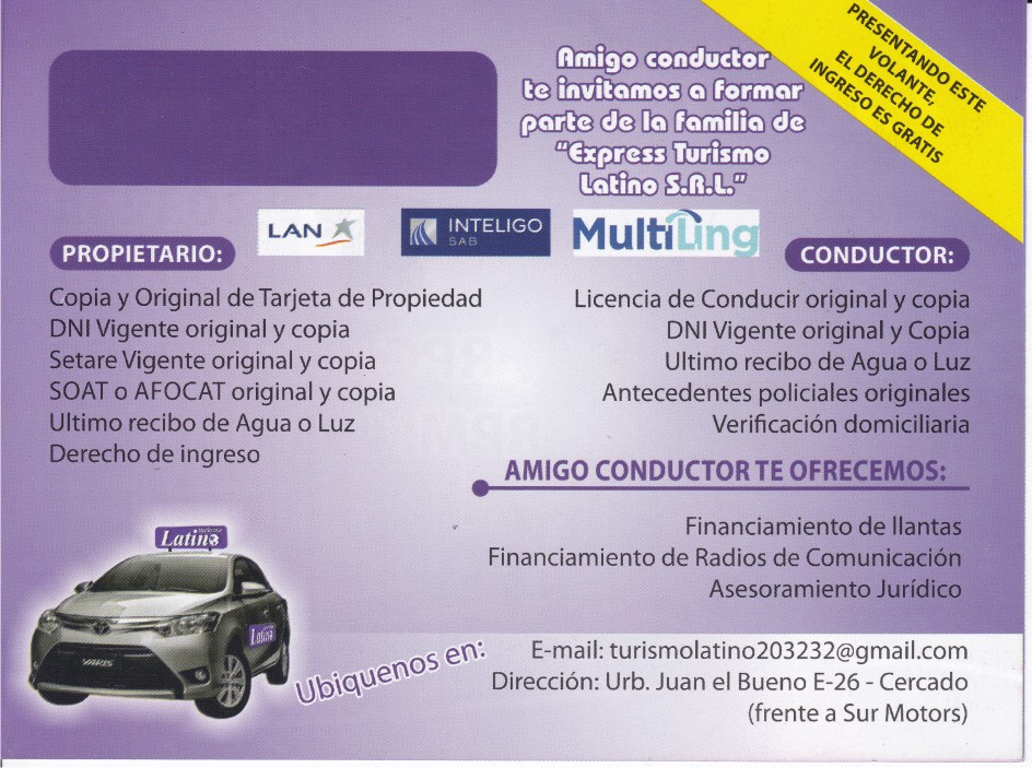 Taxi Turismo Latino